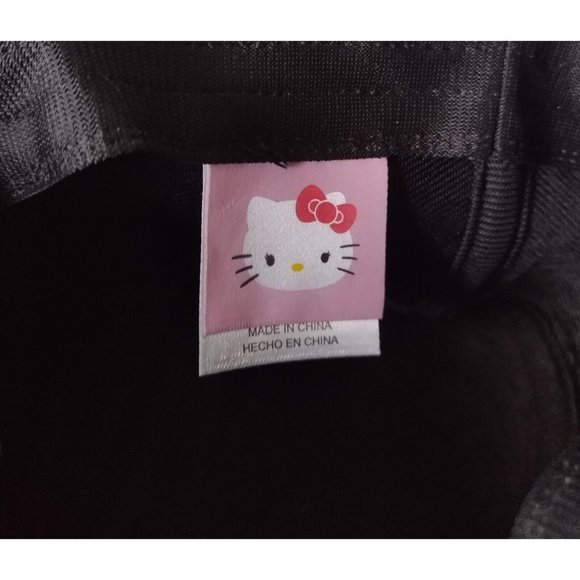 Sanrio Hello Kitty Womens Fedora Hat Cheetah Print Gray Black Hot Pink One Size - Picture 5 of 5